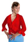 Flamenco Bluse rot