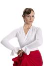 Flamencobluse Weiß 