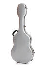Eastman Gitarrenkoffer aus Fiberglas für Konzertgitarren, silber 