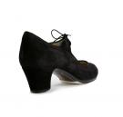 Flamencoschuhe Angelito Wildleder Schwarz Ba