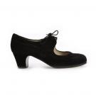 Flamencoschuhe Angelito Wildleder Schwarz Ba