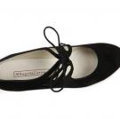 Flamencoschuhe Cordado Calado Schwarz