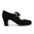 Flamencoschuhe Cordado Calado Schwarz