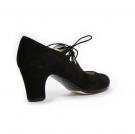 Flamencoschuhe Cordado Calado Schwarz