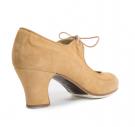 Flamenco-Tanzschuhe Angelito Wildleder beige