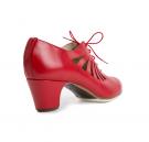 Flamenco-Tanzschuhe Ingles Calado Rot 