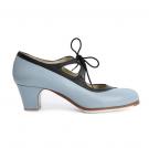 Flamenco-Tanzschuhe Candor Blau/Schwarz