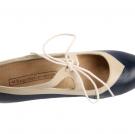 Flamenco-Tanzschuhe Candor Blau/Beige