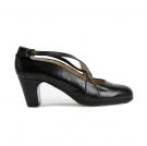 Flamencoschuhe Cruzado II Schwarz