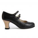 Flamencoschuhe Dos Correas Schwarz