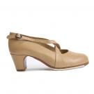 Flamenco-Tanzschuhe Cruzado Beige