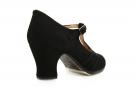 Flamencoschuhe Class Wildleder Schwartz