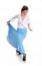 Flamencorock La Tate Blau Größe M