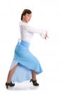 Flamencorock La Tate Blau Größe M