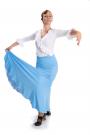 Flamencorock La Tate Blau Größe M