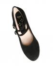 Flamenco Schuh Gala schwarzes Wildleder