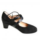 Flamenco Schuh Gala schwarzes Wildleder