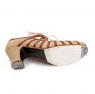 Flamencoschuhe Primor Wildleder Beige/Schlange