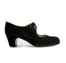 Flamencoschuhe Tablas Wildleder Negro