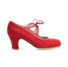 Flamenco-Tanzschuhe Candor Wildleder Rot