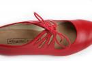 Flamenco-Tanzschuhe Cordado Calado Leder Rot