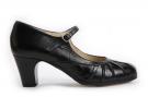 Flamencoschuhe Plisado Schwarz