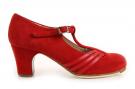 Flamencoschuhe Class Wildleder Rot