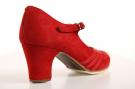 Flamencoschuhe Class Wildleder Rot