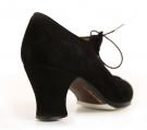 Flamencoschuhe Angelito Wildleder Schwarz Ca