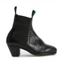 Flamenco Stiefel aus schwarzem Leder