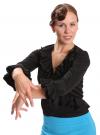 Flamencobluse Schwarz