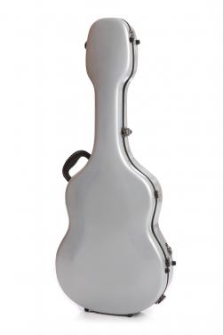 Eastman Gitarrenkoffer aus Fiberglas für Konzertgitarren, silber 